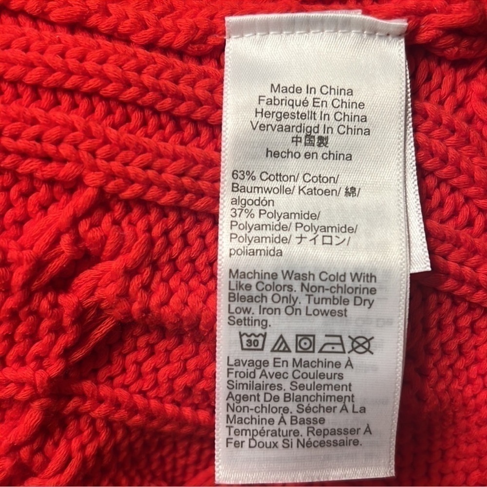 J.Crew Cotton Cable-Knit Side-Slit Crewneck Sweater Size S - M - Picture 6 of 17